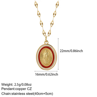 Goldener Kreuz-Damen-Anhänger mit Jesus-Amulett