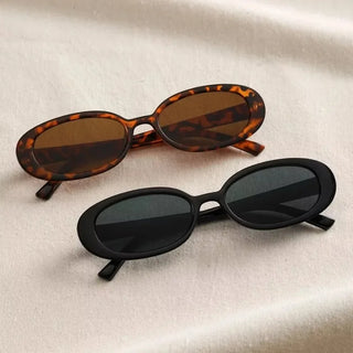 Vintage ovale Sonnenbrille Frauen Luxusmarke Designer kleine ovale Sonnenbrille Retro schwarz rot Brille Damen brille uv400 Brille