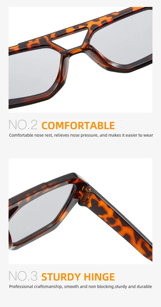 Beliebte Vintage Sonnenbrille Frauen Männer quadratische Sonnenbrille Punk Polygon Brille Brille für männliche weibliche Rechteck Sonnenbrille ﻿