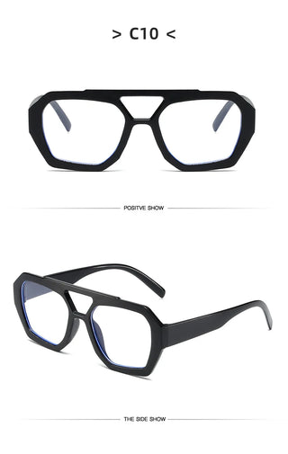 Beliebte Vintage Sonnenbrille Frauen Männer quadratische Sonnenbrille Punk Polygon Brille Brille für männliche weibliche Rechteck Sonnenbrille ﻿