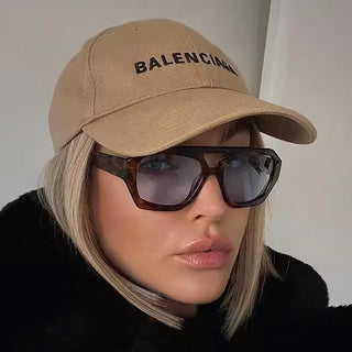 Beliebte Vintage Sonnenbrille Frauen Männer quadratische Sonnenbrille Punk Polygon Brille Brille für männliche weibliche Rechteck Sonnenbrille ﻿